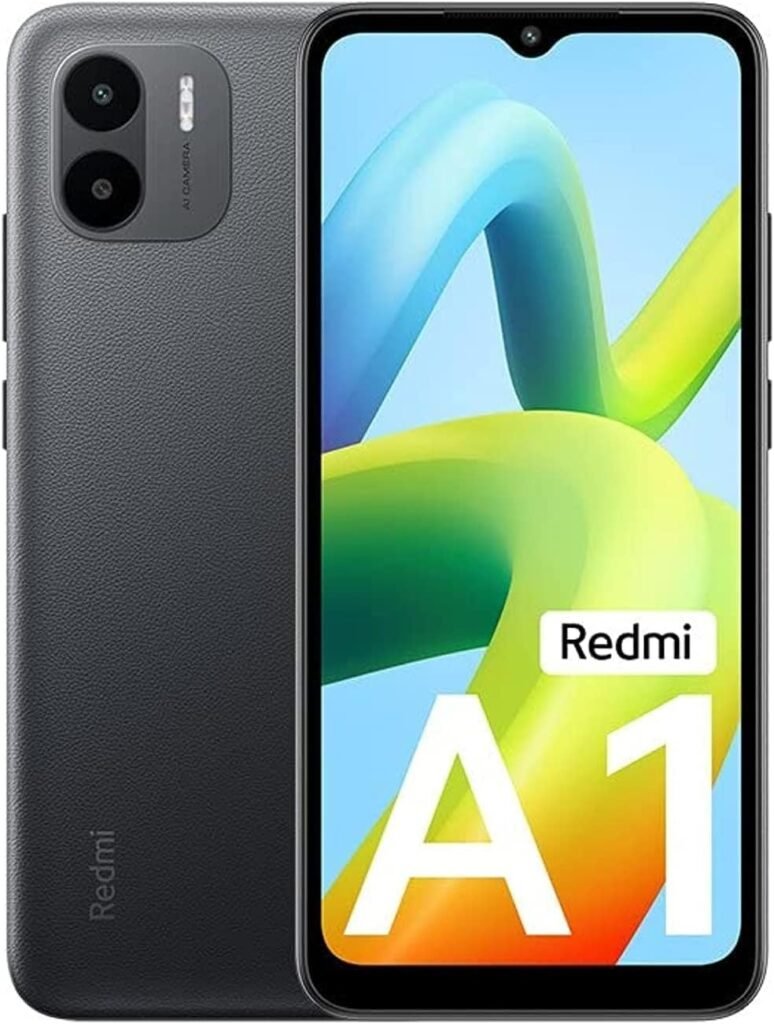 Xiaomi Redmi A1 Unlocked 4G Volte Cellphone,2GB RAM + 32GB ROM,6.52 Display, 8MP Camera,5000mAh Battery with 10W Fast Charging Smartphone (Black)